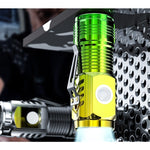 Lanterna cu 3 Nuclee Led, Flippy, Incarcare USB, Autonomie 4-20h, Raza Maxima 100-200 m, 5W, 4 x 4 x 9 cm, Suport de