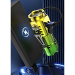 Lanterna cu 3 Nuclee Led, Flippy, Incarcare USB, Autonomie 4-20h, Raza Maxima 100-200 m, 5W, 4 x 4 x 9 cm, Suport de