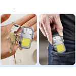 Lanterna Tip Breloc cu Bricheta, Flippy, Impermeabila, 3 Moduri Iluminare, 300 mAh, Incarcare USB-C, COB, Raza de