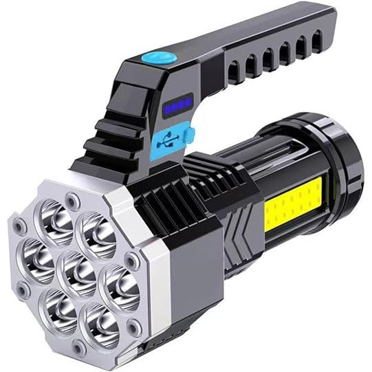 Lanterna LED Lumina Puternica, Rezistenta la Apa, Tip Proiector COB, Flippy, Lanternă Reincarcabila, USB, cu Maner