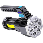 Lanterna LED Lumina Puternica, Rezistenta la Apa, Tip Proiector COB, Flippy, Lanternă Reincarcabila, USB, cu Maner