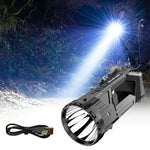 Lanterna LED, Flippy, Incarcare USB, Autonomie 8-24h, 2 Surse de Lumina, Principal si Lateral, Raza Maxima 100-200 m,