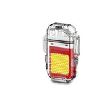 Lanterna Tip Breloc cu Bricheta, Flippy, Impermeabila, 3 Moduri Iluminare, 300 mAh, Incarcare USB-C, COB, Raza de