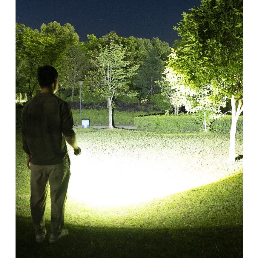 Lanterna UV LED Portabila, Flippy, Incarcare USB Tip C, Raza 50 m, 5W, 3 Culori de Lumina, 1200 mAh, 8 x 2 x 4.2 cm,