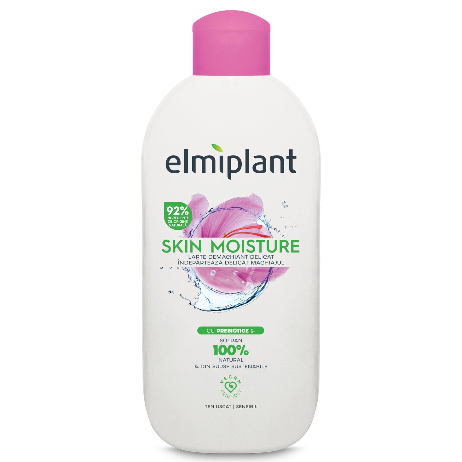 Lapte Demachiant, Elmiplant, Skin Moisture Pentru Ten Uscat si Sensibil, 200 ml