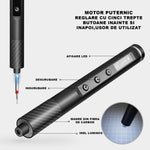 Surubelnita Profesionala Electrica, Flippy, Multifunctionala, Reancarcabila USB, Luminare LED, Kit 71 in 1, Set Complet