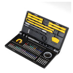 Surubelnita Profesionala Electrica, Flippy, Multifunctionala, Reancarcabila USB, Luminare LED, Kit 71 in 1, Set Complet