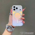 Husa Telefon, Flippy, Compatibila iPhone 17 Pro Max, Model Cameleon, Magsafe, Schimbare Gradient de Culoare din