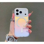 Husa Telefon, Flippy, Compatibila iPhone 17 Pro Max, Model Cameleon, Magsafe, Schimbare Gradient de Culoare din