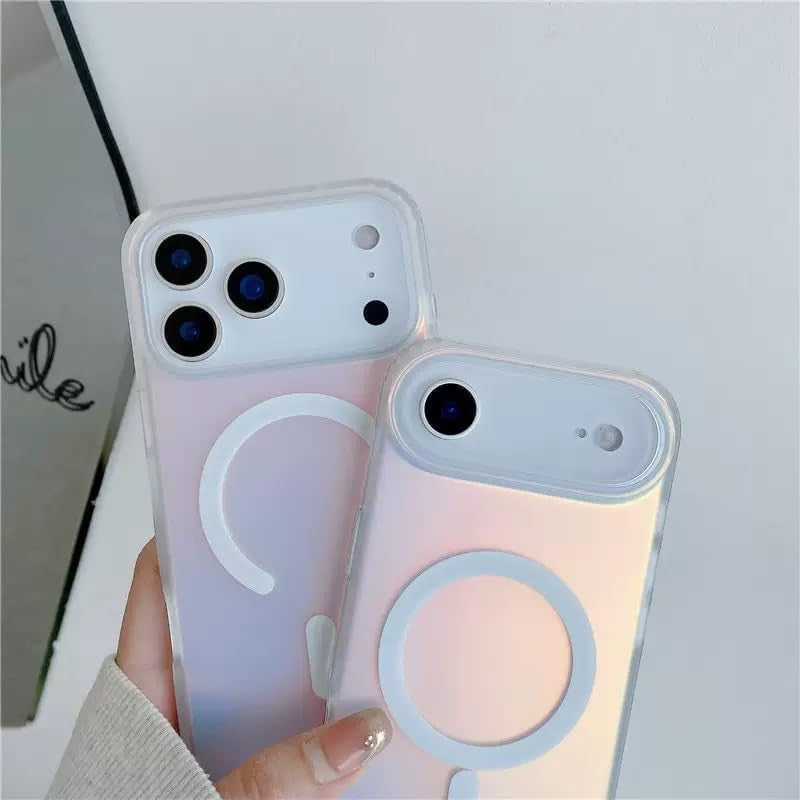 Husa Telefon, Flippy, Compatibila iPhone 17 Pro, Model Cameleon, Magsafe, Schimbare Gradient de Culoare din Unghiuri