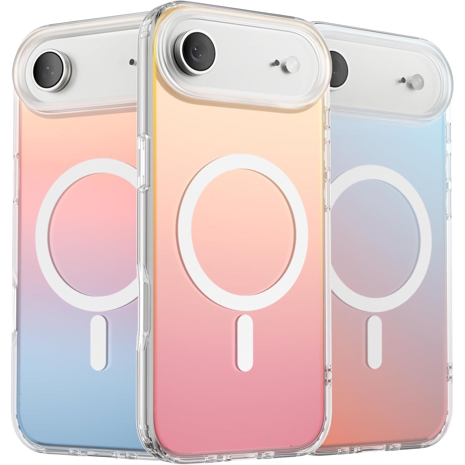 Husa Telefon, Flippy, Compatibila iPhone 17 Air, Model Cameleon, Magsafe, Schimbare Gradient de Culoare din Unghiuri