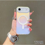 Husa Telefon, Flippy, Compatibila iPhone 17 Air, Model Cameleon, Magsafe, Schimbare Gradient de Culoare din Unghiuri