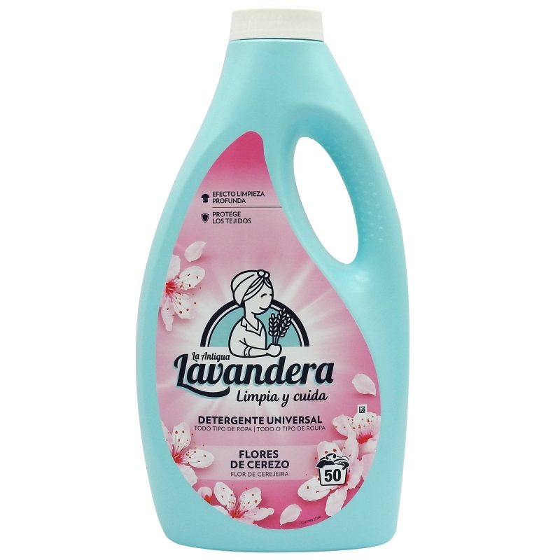 Detergent Lichid pentru Rufe, LAVANDERA, Flores de Cerezo, 2.5 L