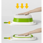 Lavoar Pliabil, Flippy, pentru Copii 1-8 Ani, Model Animat, din PP+TPE, 32x29x10 cm, Verde