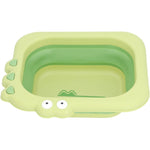 Lavoar Pliabil, Flippy, pentru Copii, din PP/TPE, Portabil, Model Crocodil, 30x24.5x9 cm, Verde
