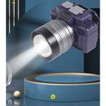 Lanterna LED de Montat pe Cap, Flippy, cu Raza Lunga de Zoom, Far Telescopic, Reglabil, Rezistent la Apa, pentru