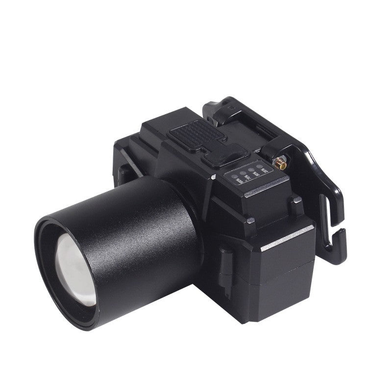 Lanterna LED de Montat pe Cap, Flippy, cu Raza Lunga de Zoom, Far Telescopic, Reglabil, Rezistent la Apa, pentru