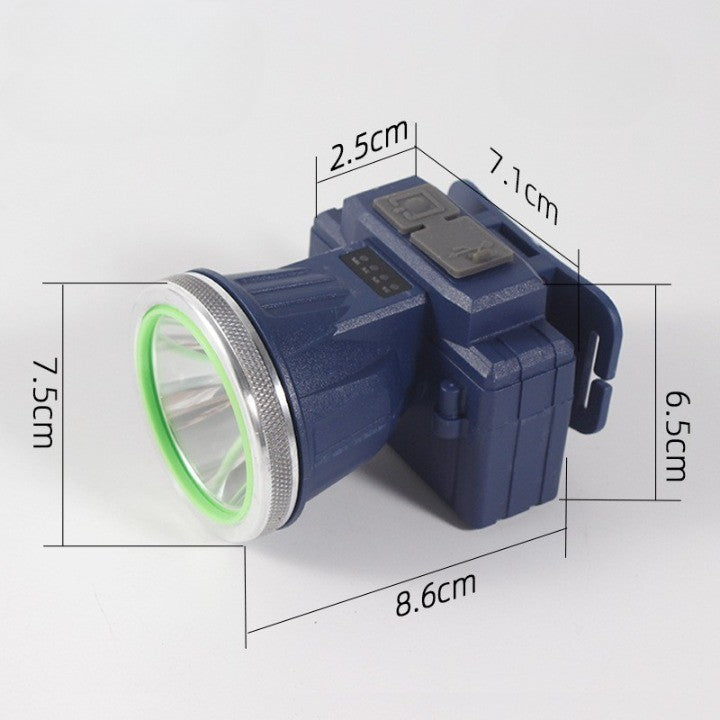 Lanterna LED de Montat pe Cap, Flippy, cu Raza Lunga de Zoom, Reincarcabila USB, Far Telescopic, Rezistent la Apa,