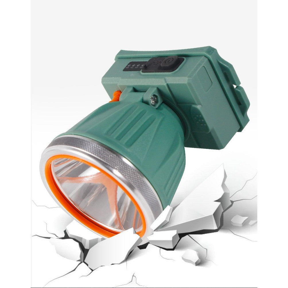 Lanterna LED de Montat pe Cap, Flippy, cu Raza Lunga de Zoom, Reincarcabila USB, Far Telescopic, Rezistent la Apa,