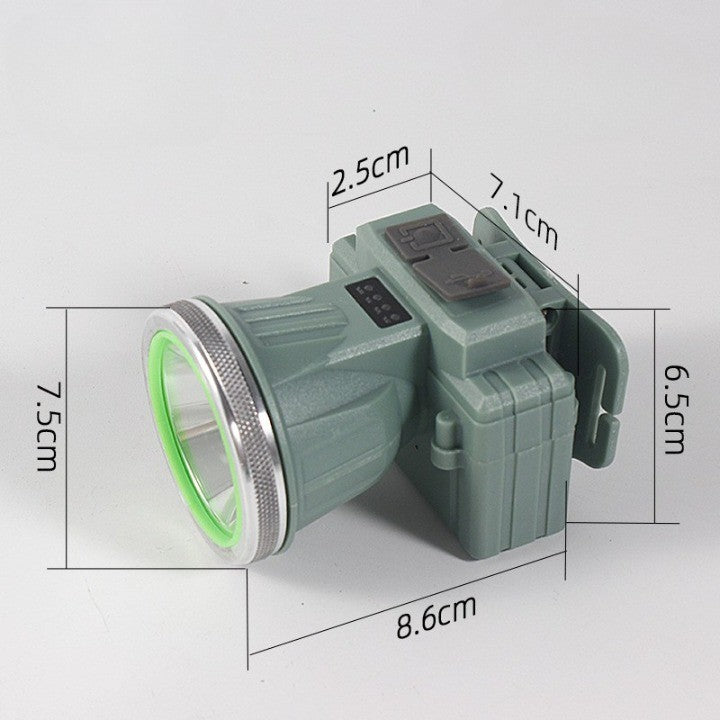 Lanterna LED de Montat pe Cap, Flippy, cu Raza Lunga de Zoom, Reincarcabila USB, Far Telescopic, Rezistent la Apa,
