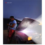 Lanterna LED de Montat pe Cap, Flippy, cu Raza Lunga de Zoom, Reincarcabila USB, Far Telescopic, Rezistent la Apa,