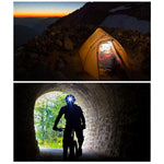 Lanterna LED de Montat pe Cap, Flippy, cu Raza Lunga de Zoom, Reincarcabila USB, Far Telescopic, Rezistent la Apa,
