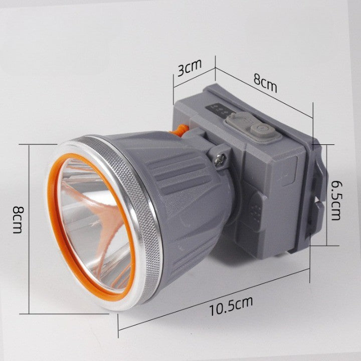 Lanterna LED de Montat pe Cap, Flippy, cu Raza Lunga de Zoom, Reincarcabila USB, Far Telescopic, Rezistent la Apa,