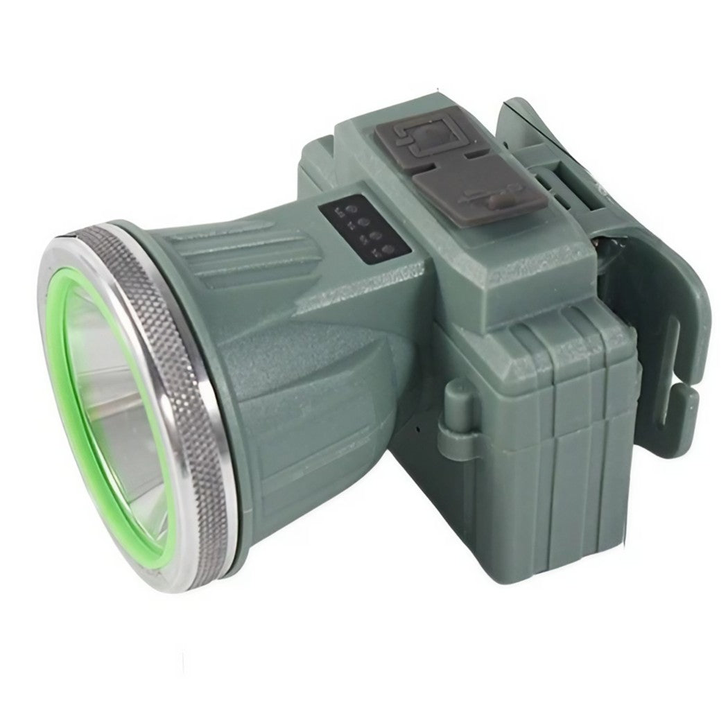 Lanterna LED de Montat pe Cap, Flippy, cu Raza Lunga de Zoom, Reincarcabila USB, Far Telescopic, Rezistent la Apa,