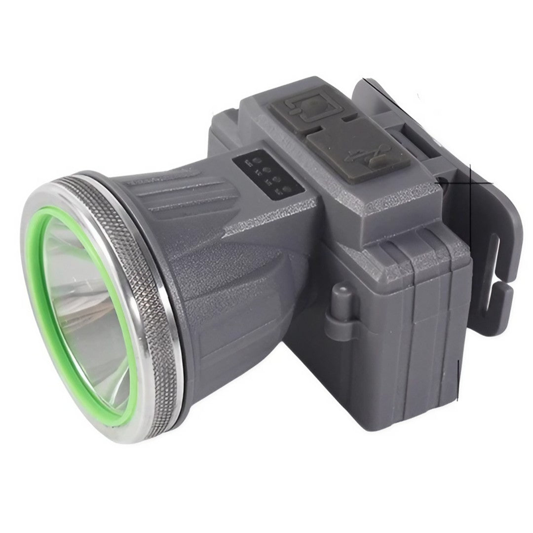 Lanterna LED de Montat pe Cap, Flippy, cu Raza Lunga de Zoom, Reincarcabila USB, Far Telescopic, Rezistent la Apa,