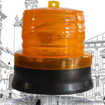 LED galben intermitent de atentionare cu incarcare solara Flippy, 1.2 V, rezistent la apa IP65, panou solar incorporat,