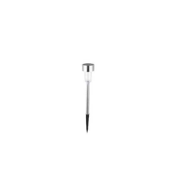 Set 10 Lampi Solare Led pentru Gradina, Flippy, 5.5 x 36.5 cm, Buton On-Off, Lumina Alb Rece, Argintiu