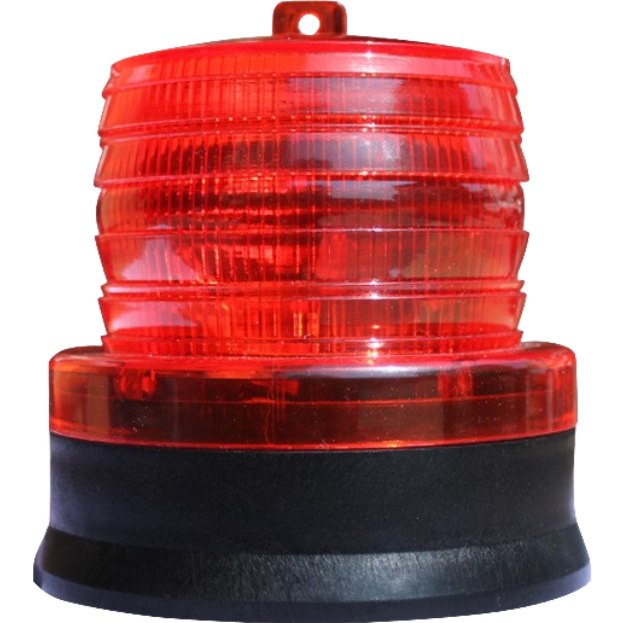 LED rosu intermitent de atentionare cu incarcare solara Flippy, 1.2 V, rezistent la apa IP65, panou solar incorporat,
