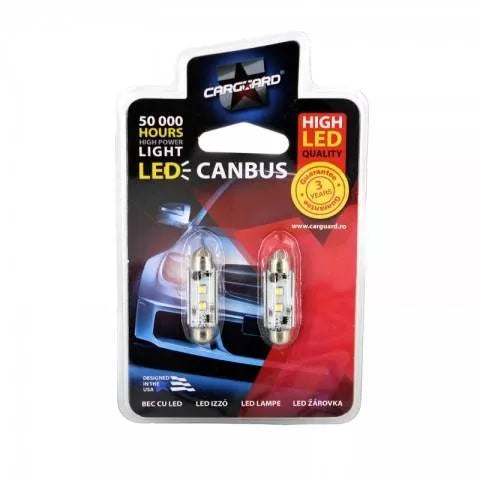LED Sofit 41mm CAN-Bus Cree Chip 12V plafoniera numar de inmatriculare CAN112 set 2buc Carguard