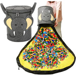 Cutie de Depozitare 2In1, Flippy, Impermeabila, Covor pentru Jucarii si Lego 150cm, Capacitate Mare, cu Manere, cu