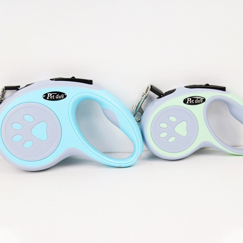 Lesa Automata Retractabila, Flippy, pentru Caini, 3m, 20 kg, ABS, Gri/Bleu, 8x12x4 cm