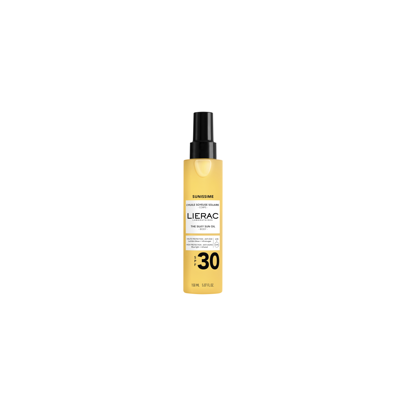 Lierac, Sunissime The Sun Silky Oil, Hidratant, Protecție UV, Ulei, SPF30, 150 ml