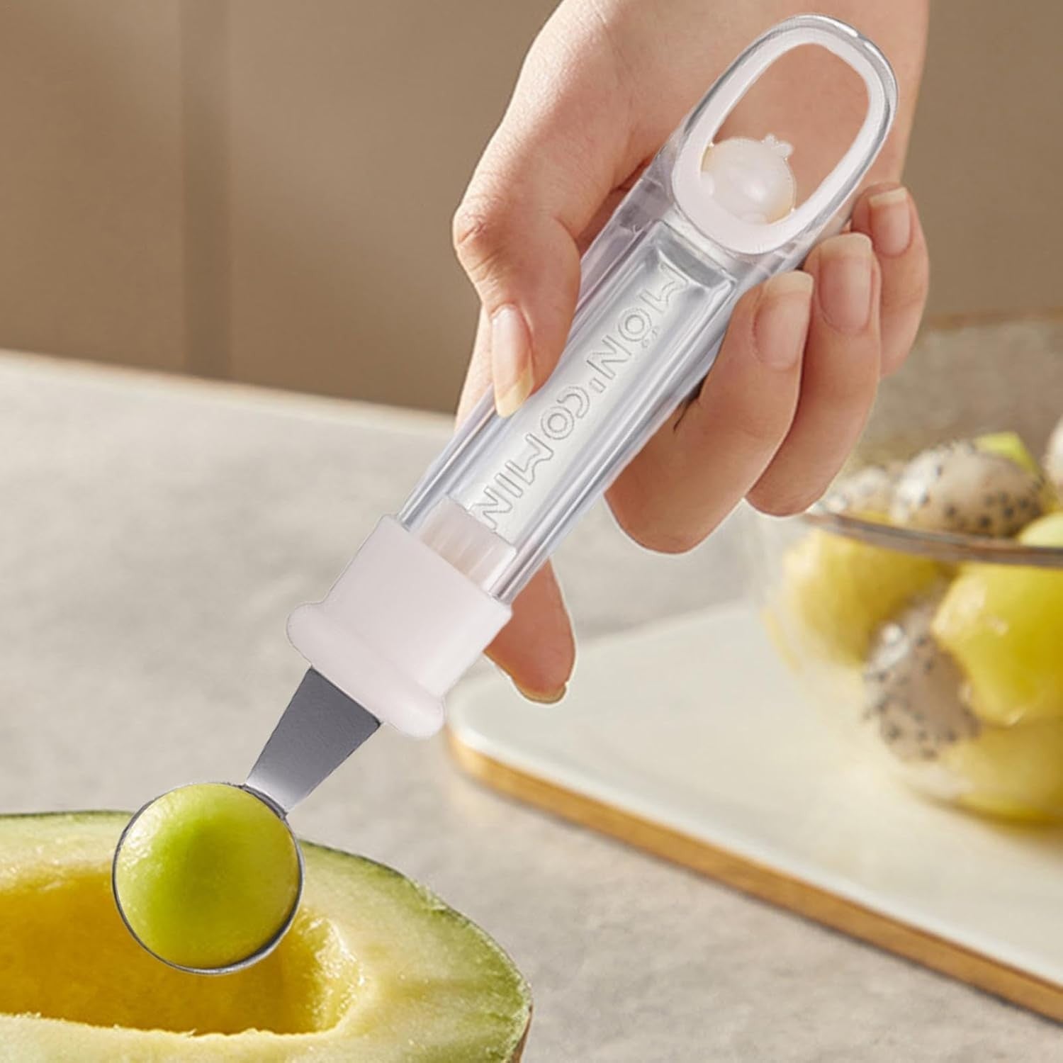 Lingura pentru Bile de Fructe, Flippy, Scobitor Fructe, Ustensila Multifunctionala pentru Fructe, Accesoriu de