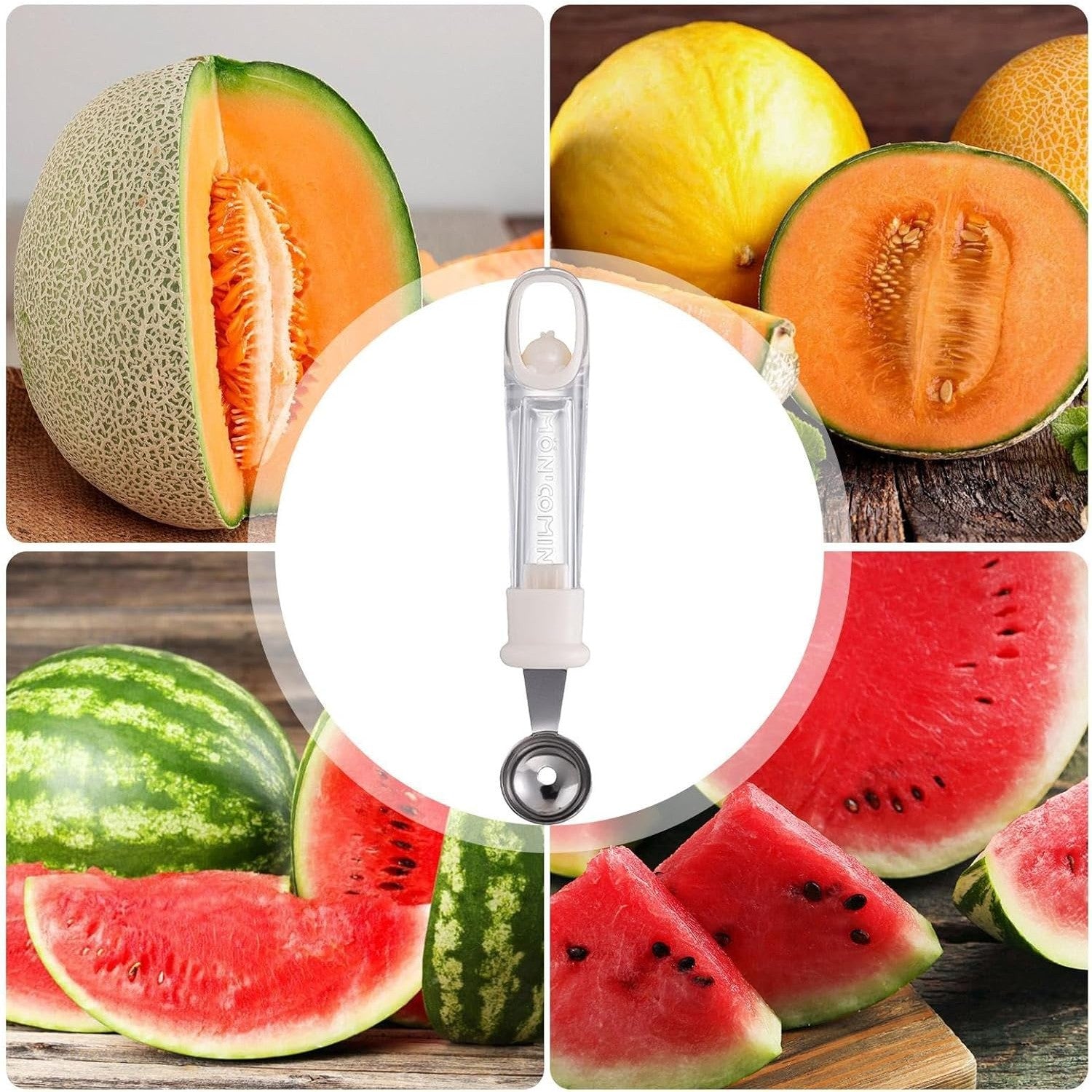 Lingura pentru Bile de Fructe, Flippy, Scobitor Fructe, Ustensila Multifunctionala pentru Fructe, Accesoriu de