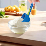 Lingura pentru Proteine, Flippy, Lingura cu Palnie Culisanta, Lingura Dozator pentru Lapte Praf si Suplimente, 12.5 cm,