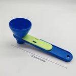 Lingura pentru Proteine, Flippy, Lingura cu Palnie Culisanta, Lingura Dozator pentru Lapte Praf si Suplimente, 12.5 cm,