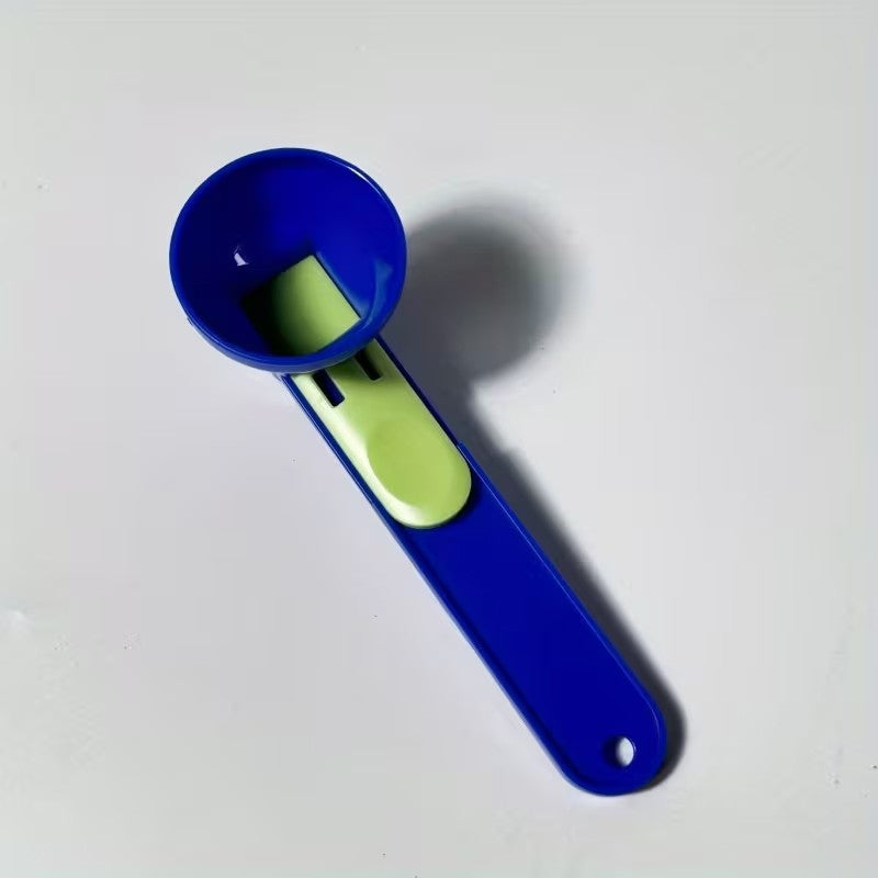 Lingura pentru Proteine, Flippy, Lingura cu Palnie Culisanta, Lingura Dozator pentru Lapte Praf si Suplimente, 12.5 cm,