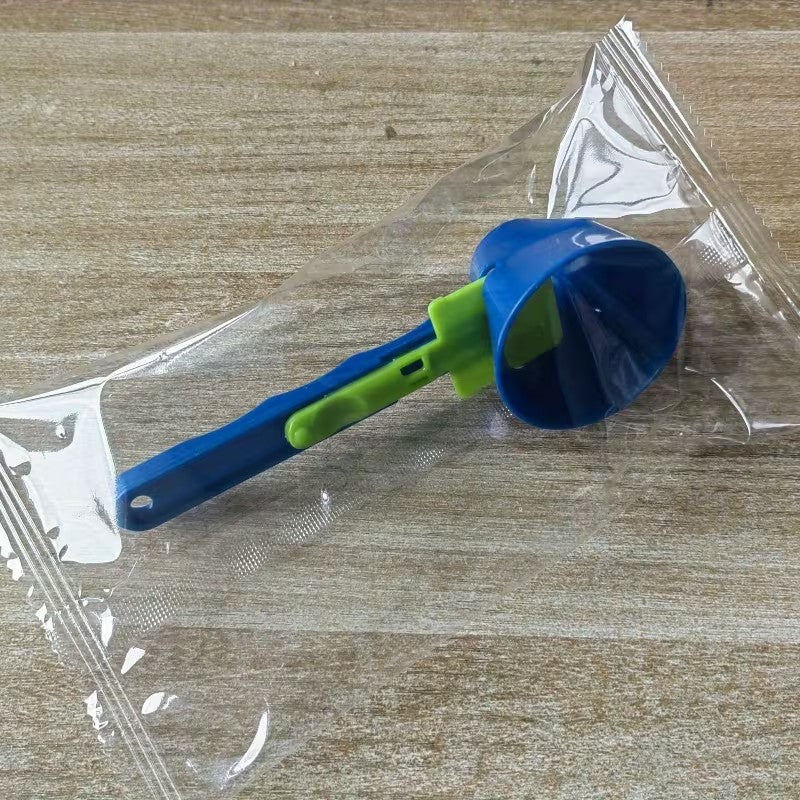 Lingura pentru Proteine, Flippy, Lingura cu Palnie Culisanta, Lingura Dozator pentru Lapte Praf si Suplimente, 12.5 cm,
