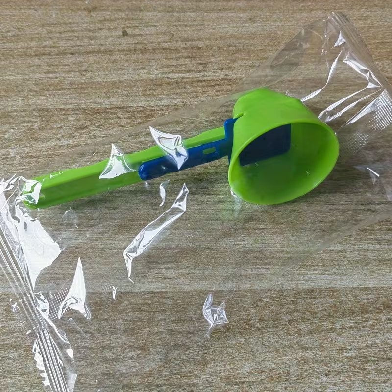 Lingura pentru Proteine, Flippy, Lingura cu Palnie Culisanta, Lingura Dozator pentru Lapte Praf si Suplimente, 12.5 cm,