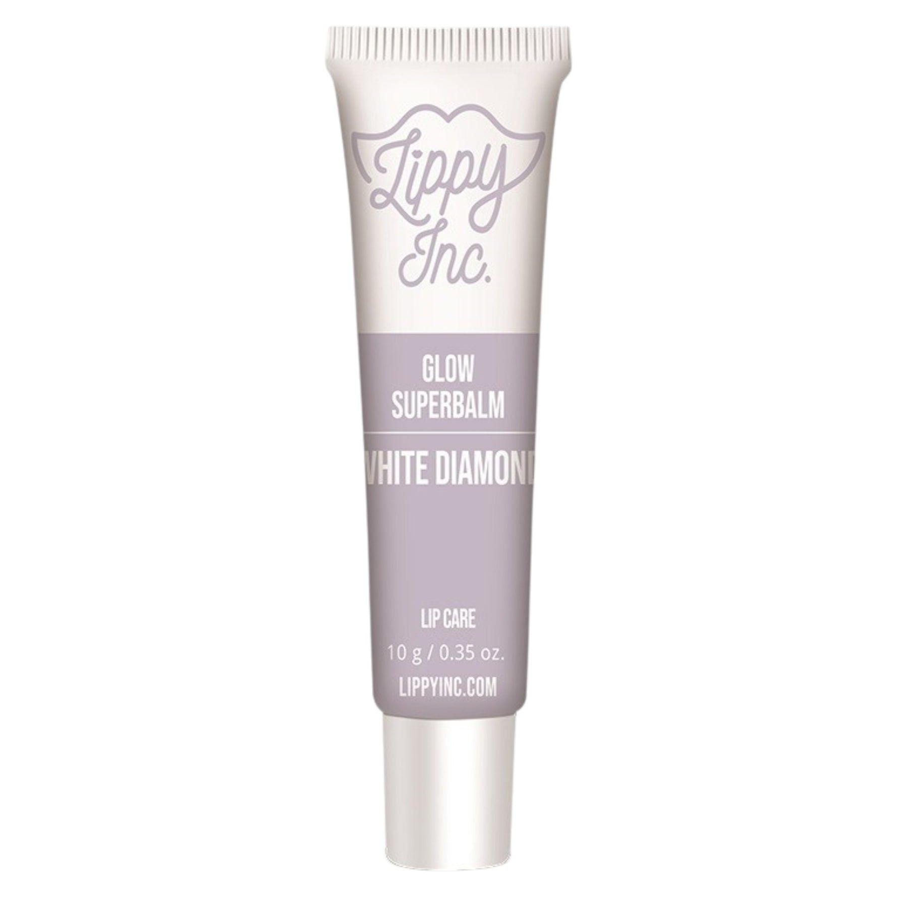 Lippy Inc., Glow Superbalm White Diamond, Finisaj lucios, Balsam de buze, 10 g