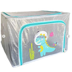 Cutie de Depozitare, Flippy, pentru Camera Copiilor, 66L, din PVC, Model Dinozaur, 50 x 40 x 33 cm, Transparent