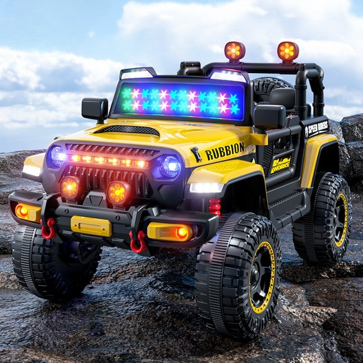 Masina Electrica pentru Copii, Flippy, Off-Road, Conectare Bluetooth, telecomanda, Tractiune Spate, Lumina
