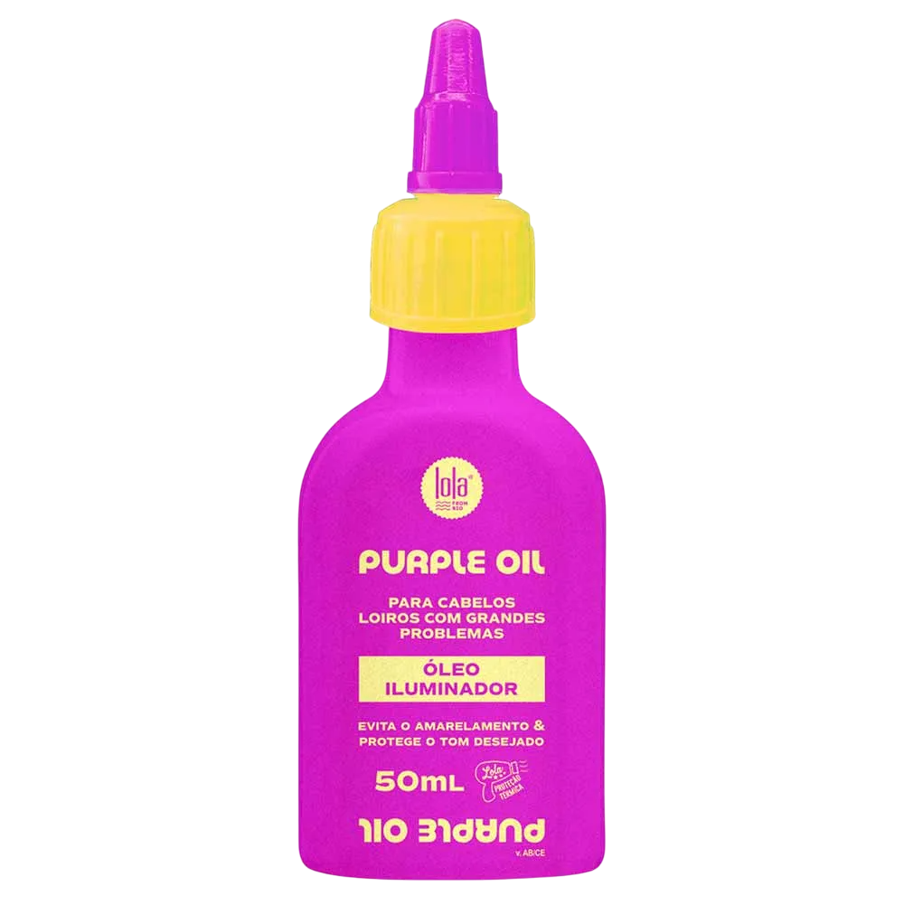 Lola Cosmetics, Purple, Tratament cu ulei pentru păr, Contracarează tonurile galbene sau portocalii, 50 ml