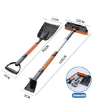 Lopata pentru zapada Flippy, 5 in 1, Perie, Racleta, 2 tipuri de Lopeti, Rotativa, Telescopica, Detasabila, Material