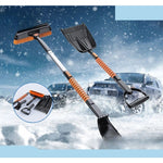 Lopata pentru zapada Flippy, 5 in 1, Perie, Racleta, 2 tipuri de Lopeti, Rotativa, Telescopica, Detasabila, Material