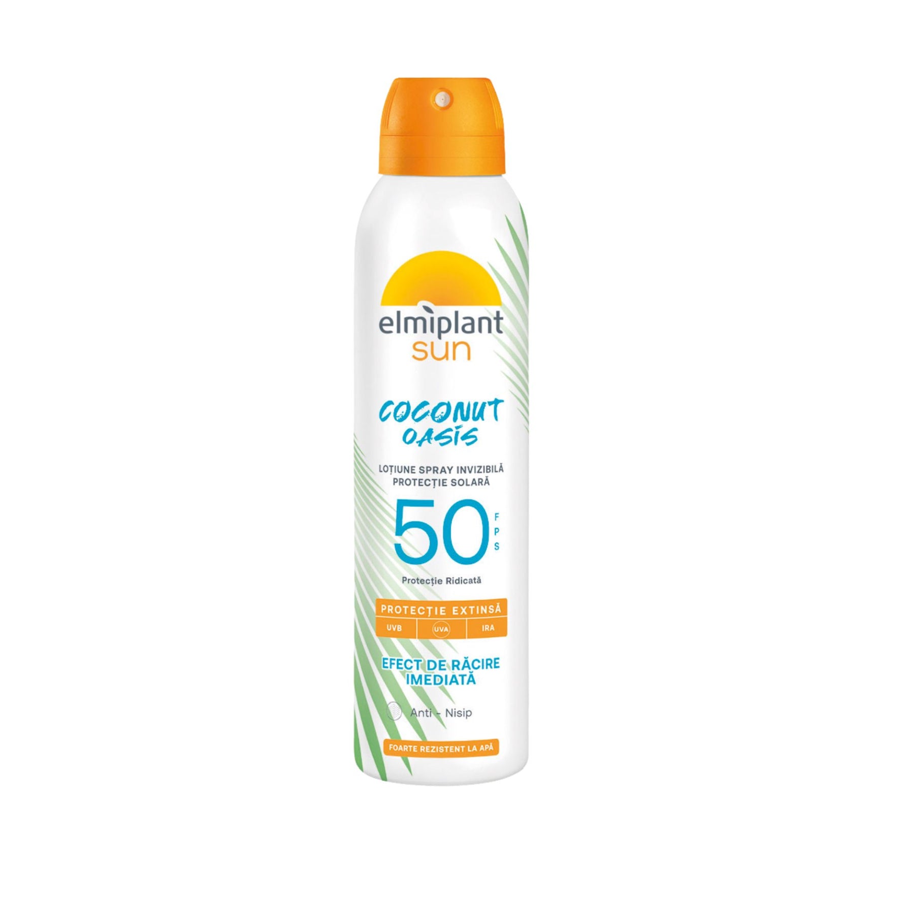 Lotiune Spray Invizibila Pentru Protectie Solara SPF 50, Elmiplant Sun, Coconut Oasis, 150 ml